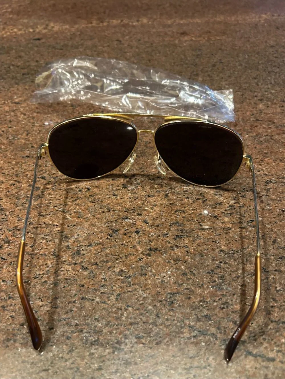 Mirrored Gold Rims Sunglasses - NWOT